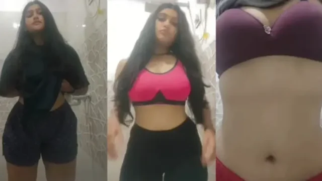 Sexy Girl Pressing Her Boobs Video HD